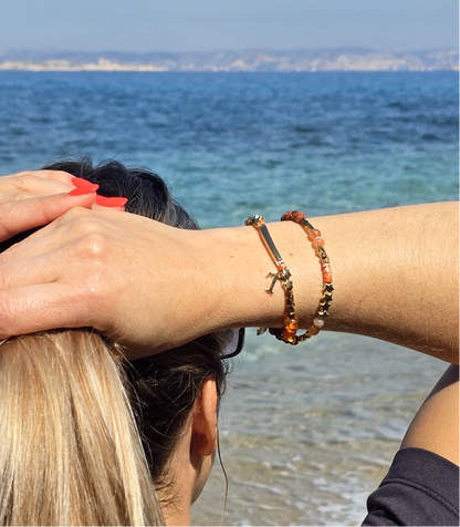 LYSIA - Bracelet/ras du cou – lettre au choix